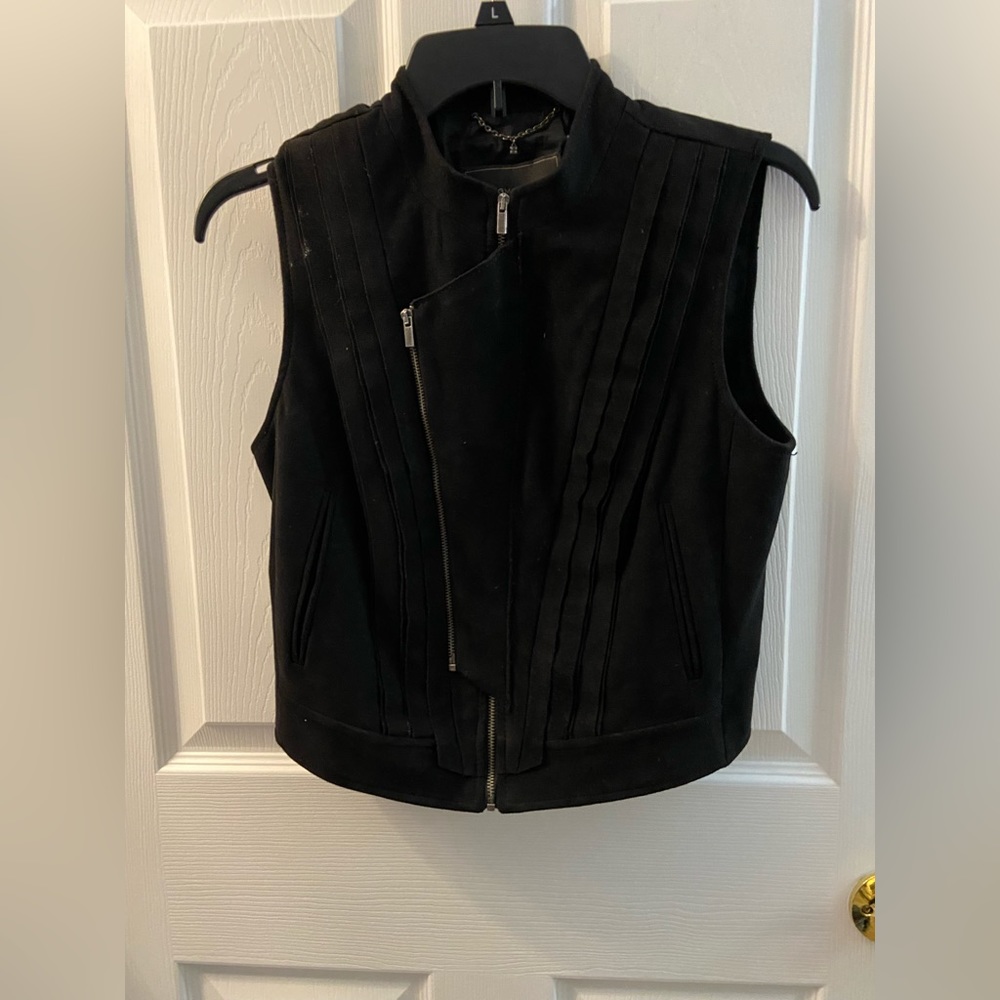Black “leather” top